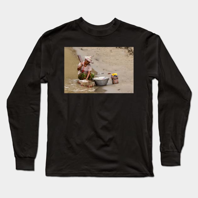 Riverside Laundry Long Sleeve T-Shirt by fotoWerner